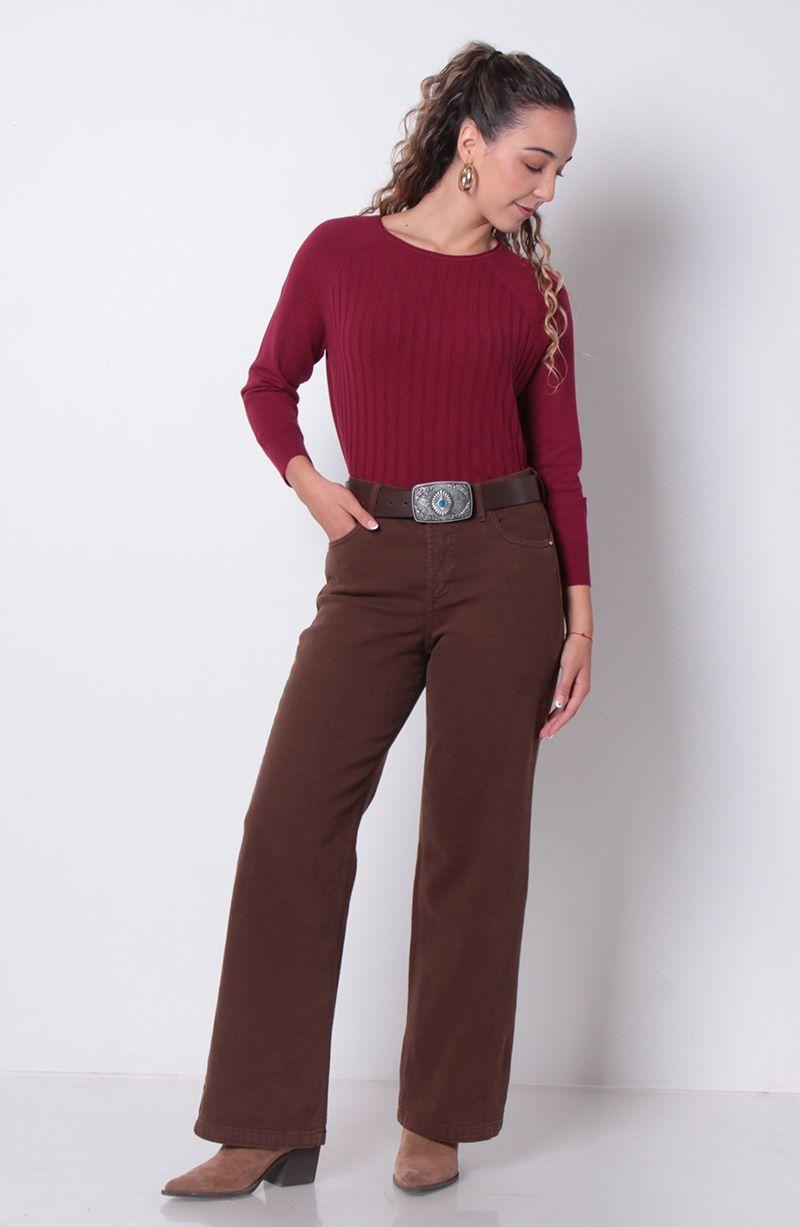 Sweater   Manga 3/4 Escote Redondo-2