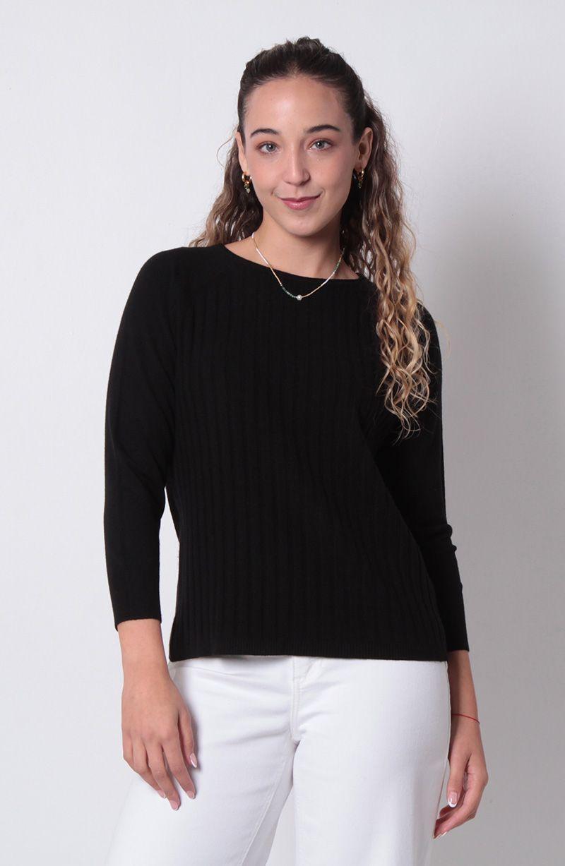Sweater   Manga 3/4 Escote Redondo-0