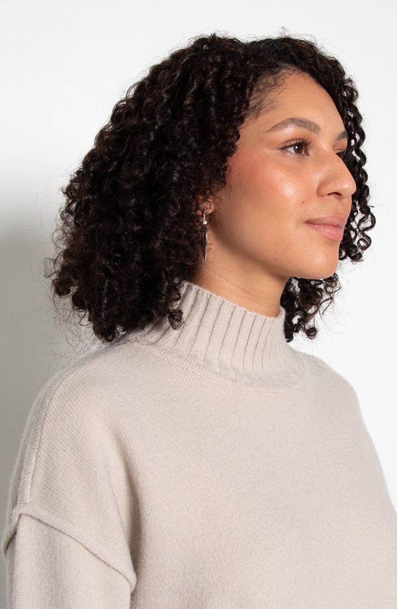 Sweater Manga   Larga Cuello Alto-6