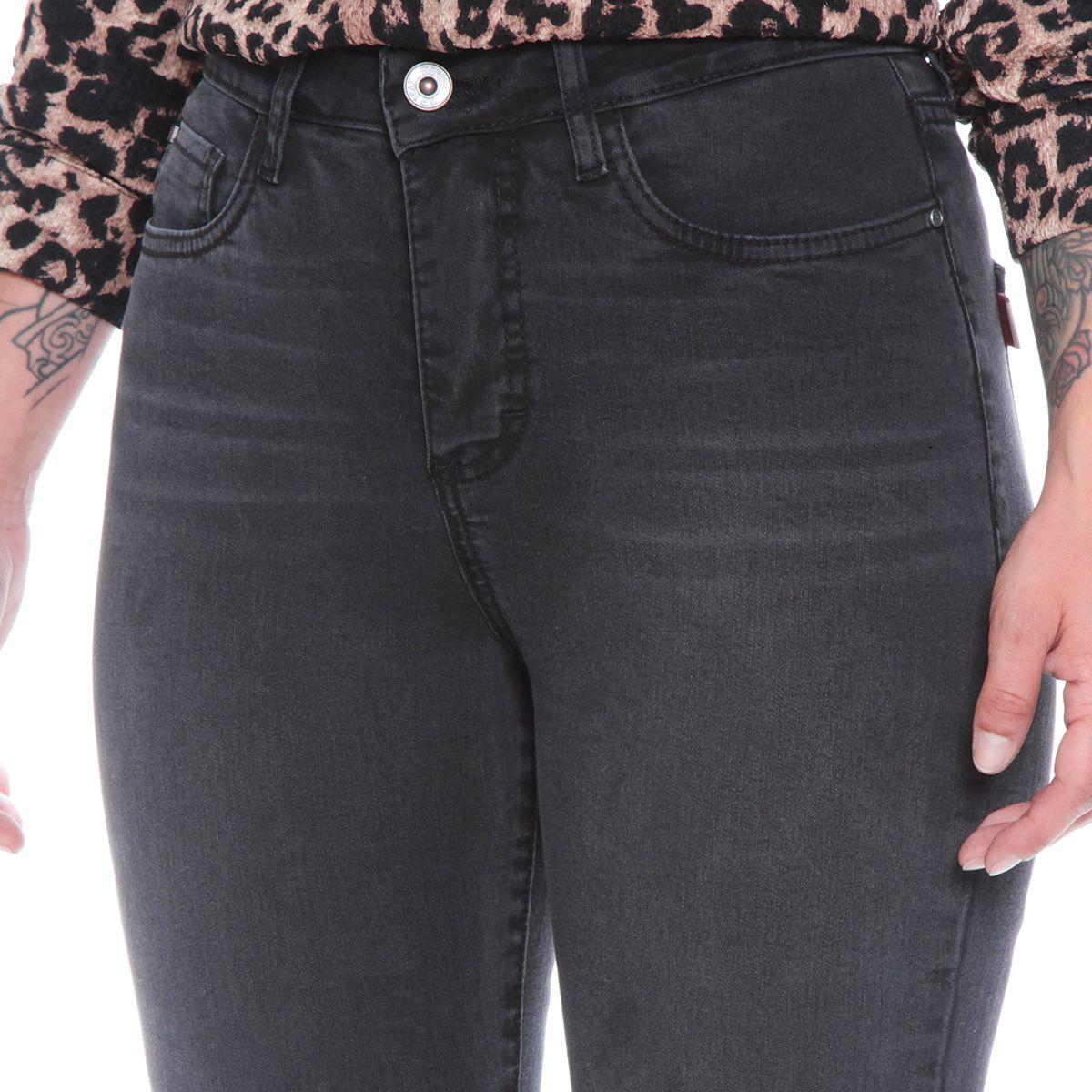 Jeans Recto Tiro Alto Pretina 1 Boton Abertura En Basta-2