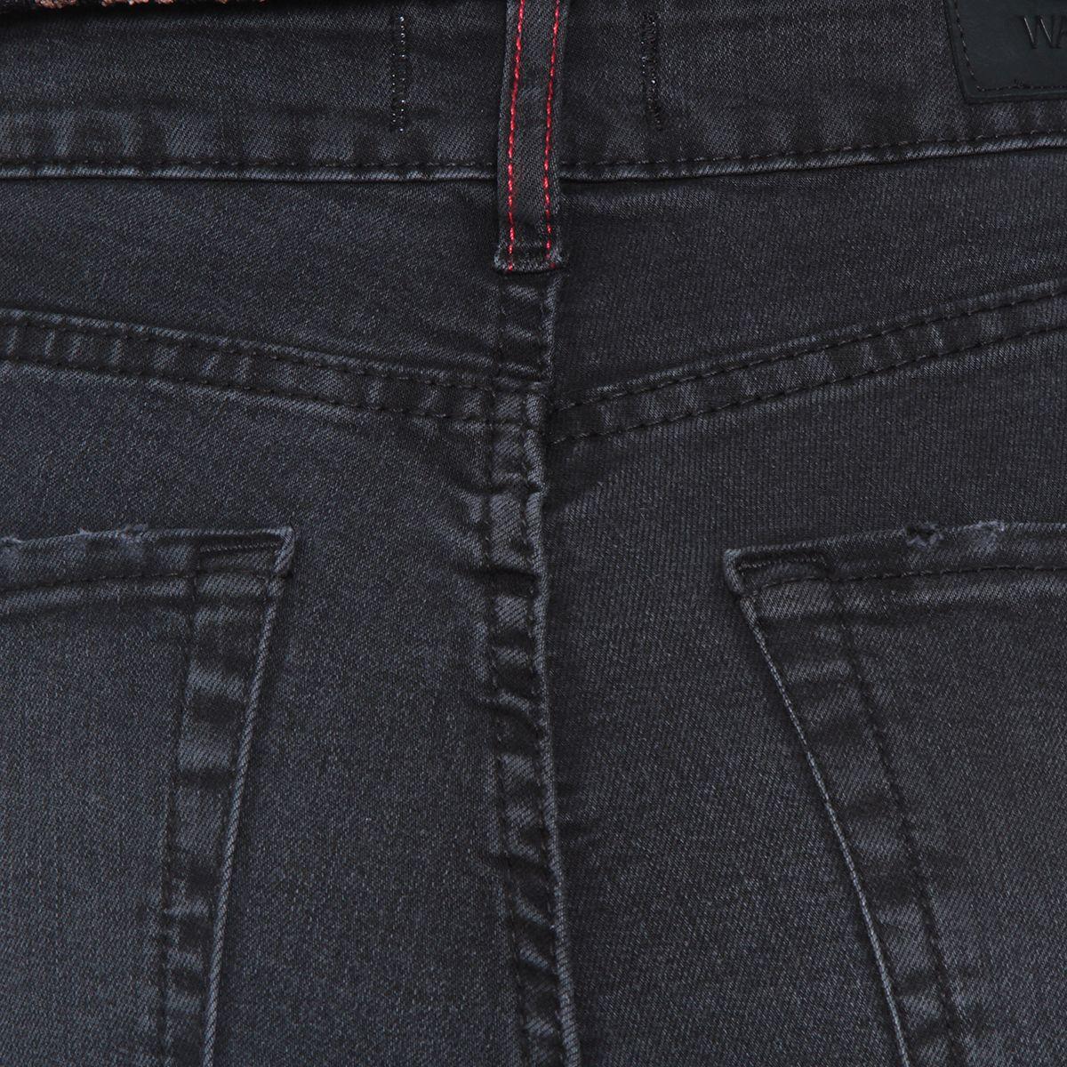 Jeans Recto Tiro Alto Pretina 1 Boton Abertura En Basta-7