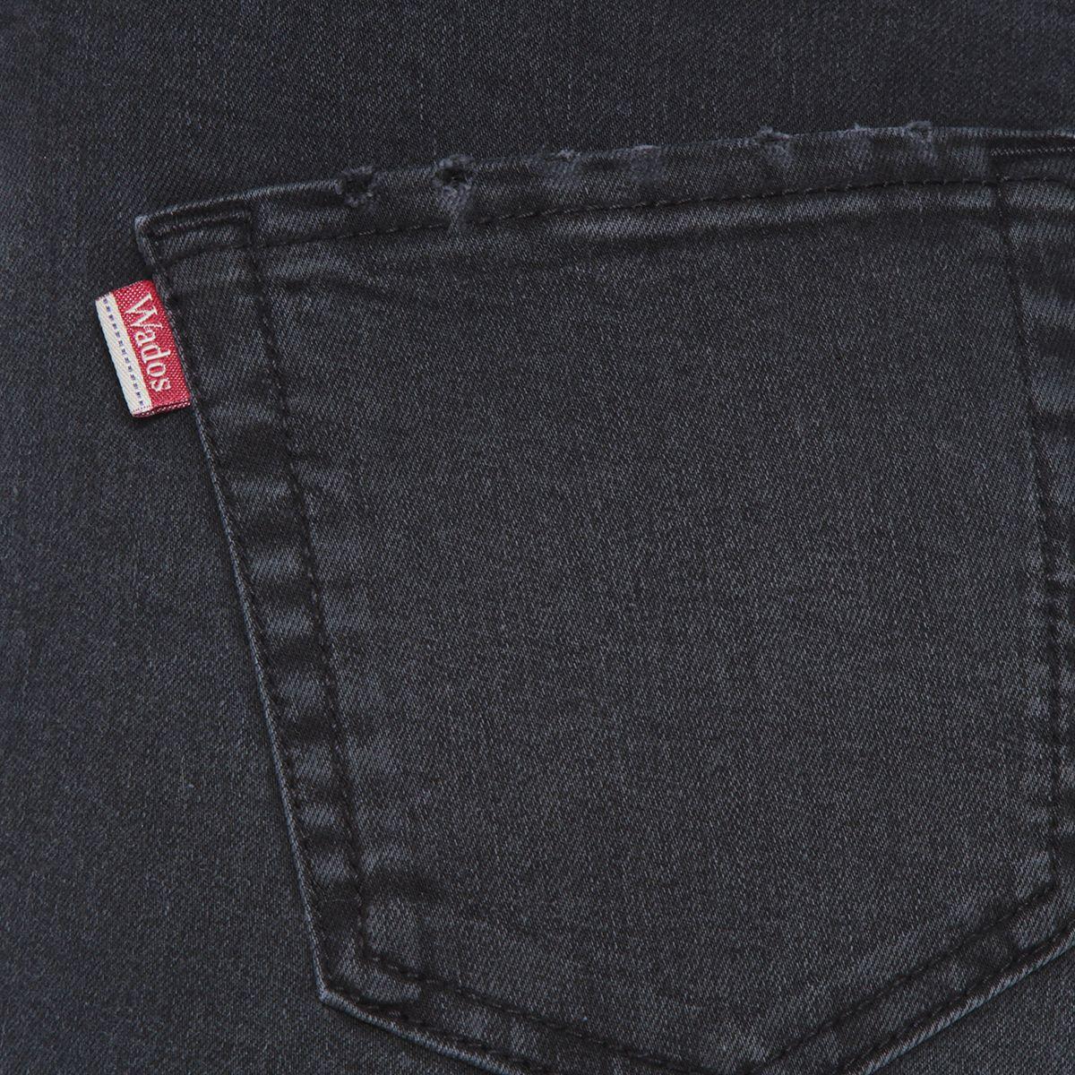 Jeans Recto Tiro Alto Pretina 1 Boton Abertura En Basta-9