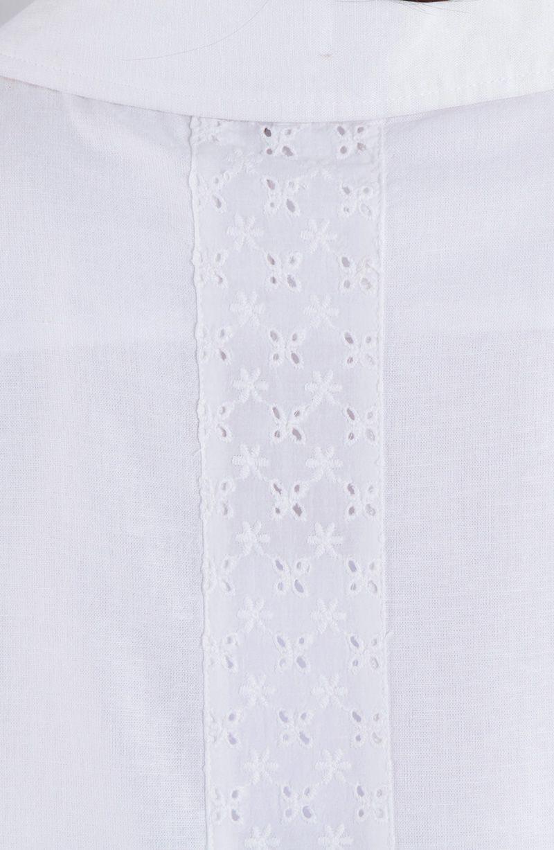 Blazer Manga Larga  Embroidery Con Bolsillo-5