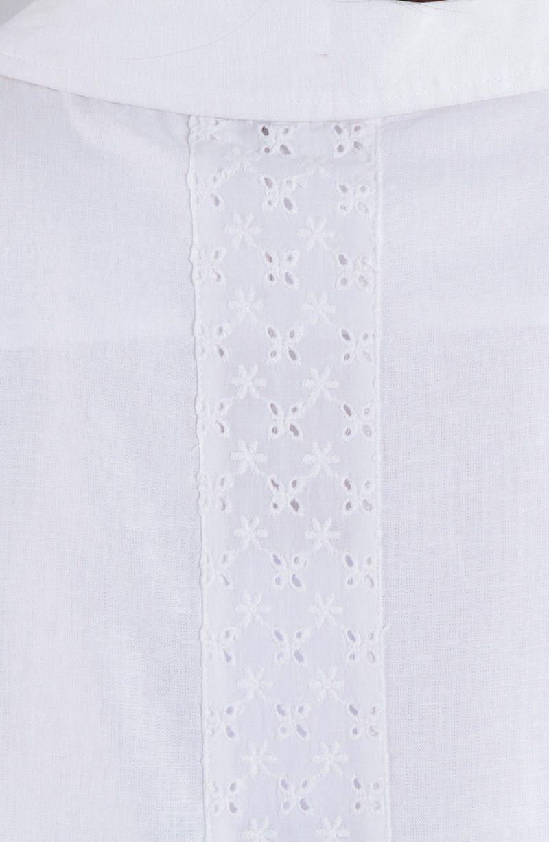 Blazer Manga Larga  Embroidery Con Bolsillo-5