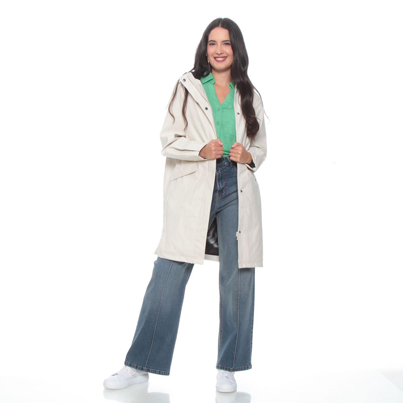 Chaqueta Manga Larga Solida Con Capucha Y Bolsillo-8