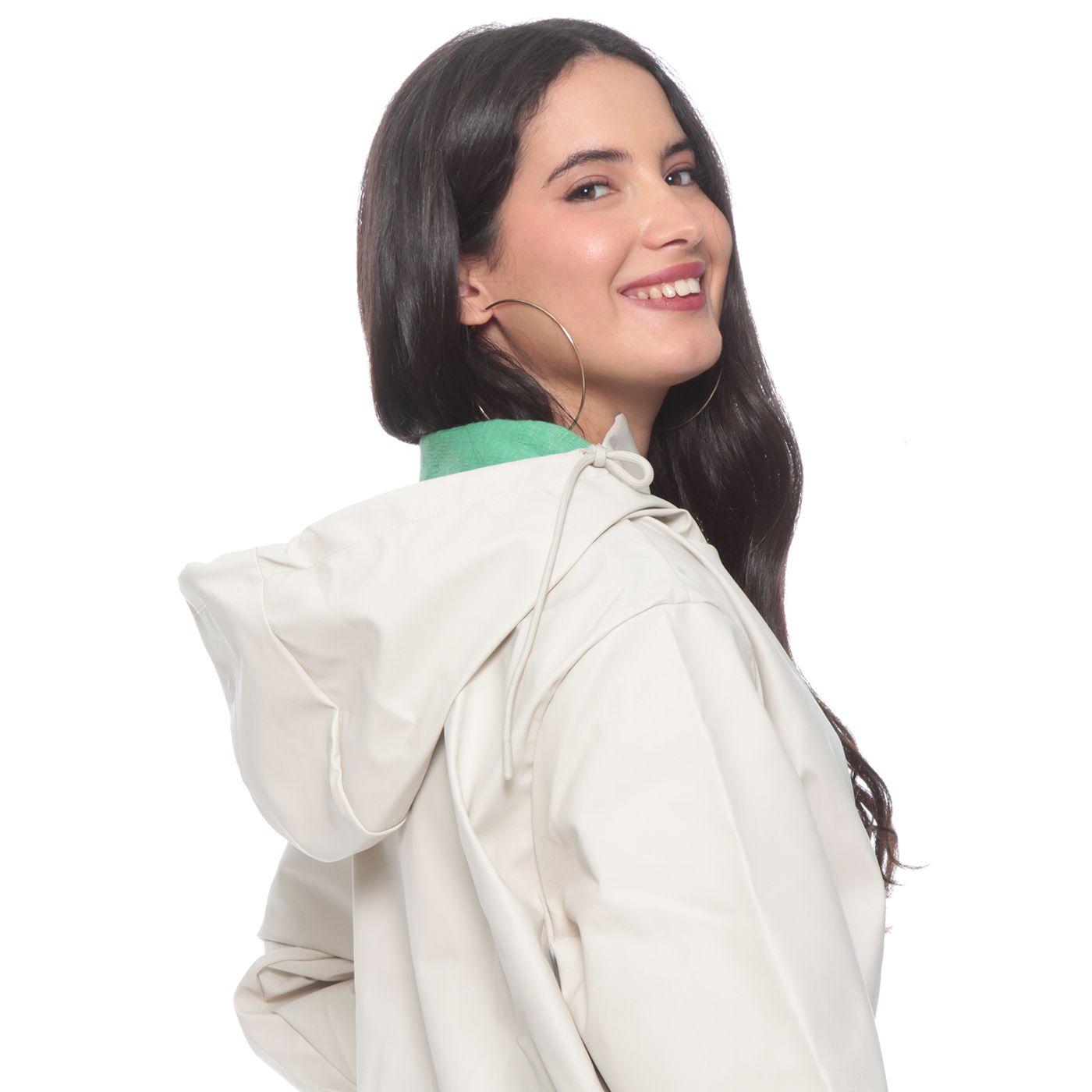 Chaqueta Manga Larga Solida Con Capucha Y Bolsillo-9