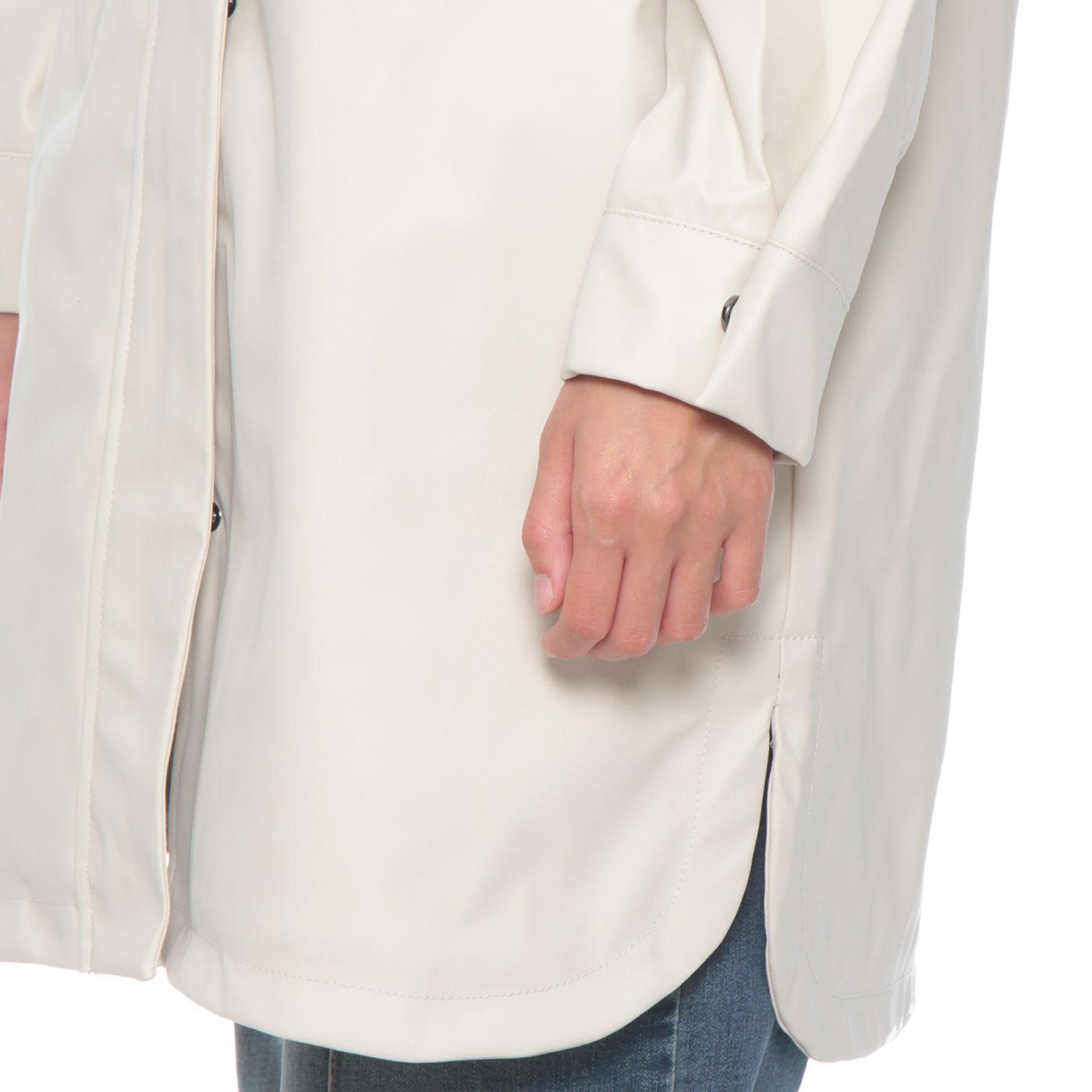 Chaqueta Manga Larga Solida Con Capucha Y Bolsillo-4