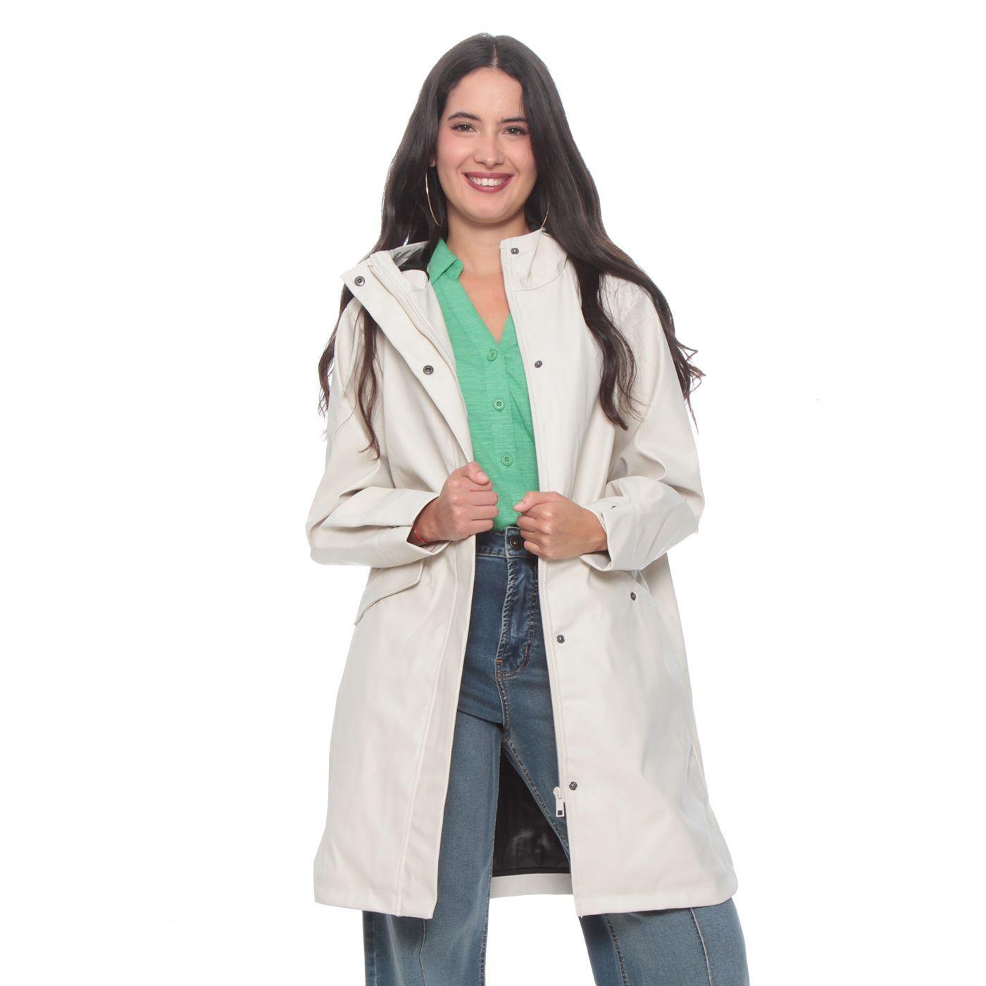 Chaqueta Manga Larga Solida Con Capucha Y Bolsillo-6