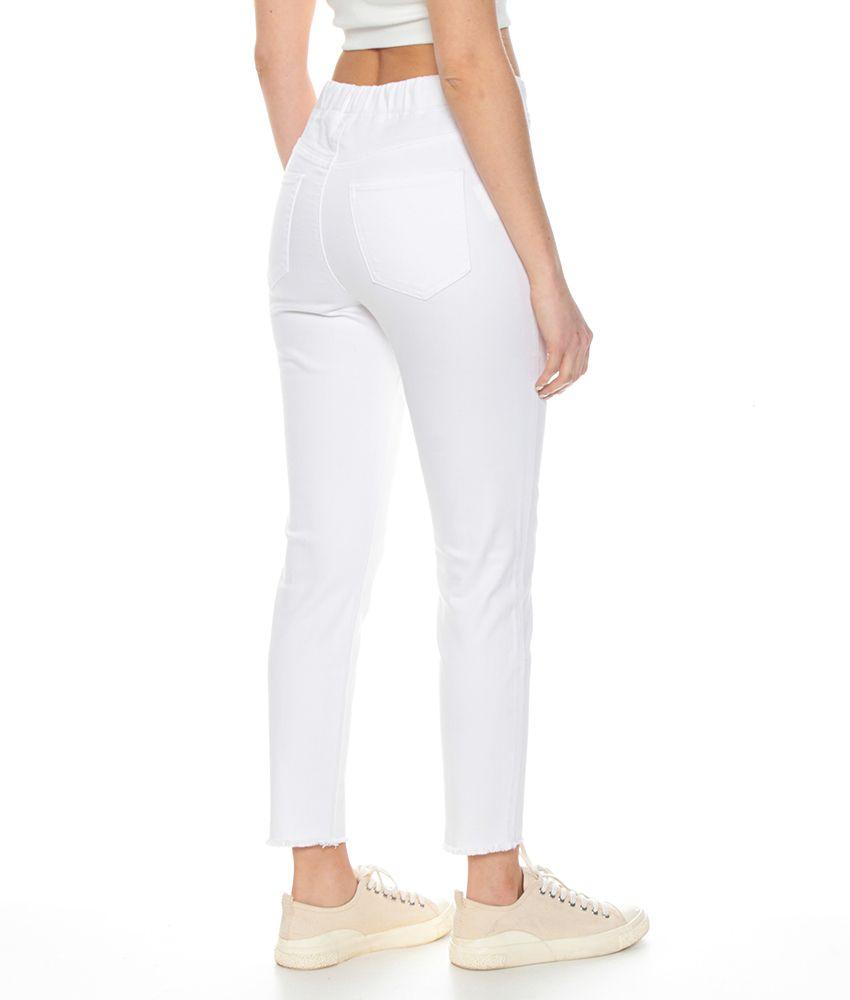 Jeans Slim Pretina Elasticada Con Pabilo Ajustable Basta Sin Terminar-1