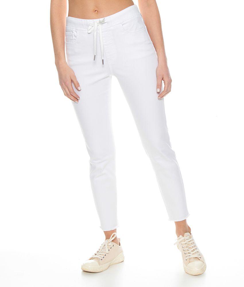 Jeans Slim Pretina Elasticada Con Pabilo Ajustable Basta Sin Terminar-2