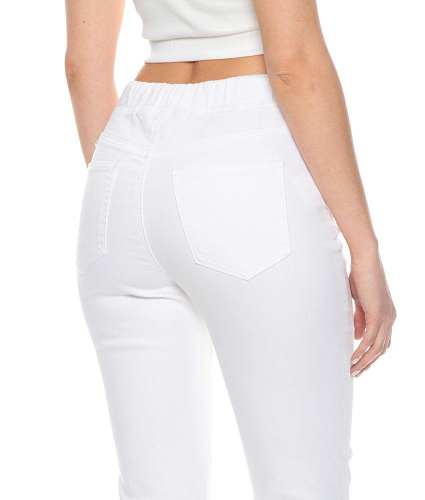 Jeans Slim Pretina Elasticada Con Pabilo Ajustable Basta Sin Terminar-6