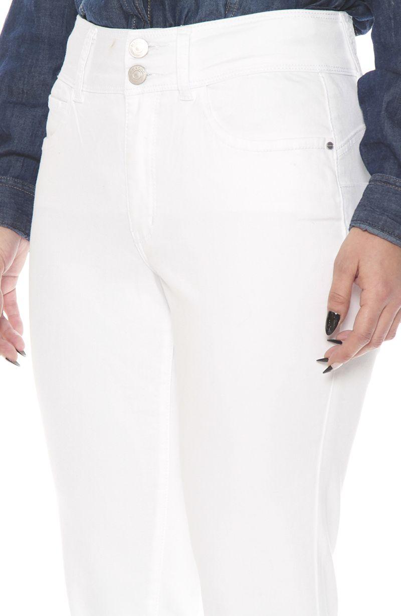 Pantalon Recto Tiro Alto Pretina Media 2 Botones Push Up-2
