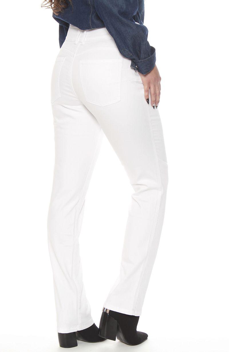 Pantalon Recto Tiro Alto Pretina Media 2 Botones Push Up-5