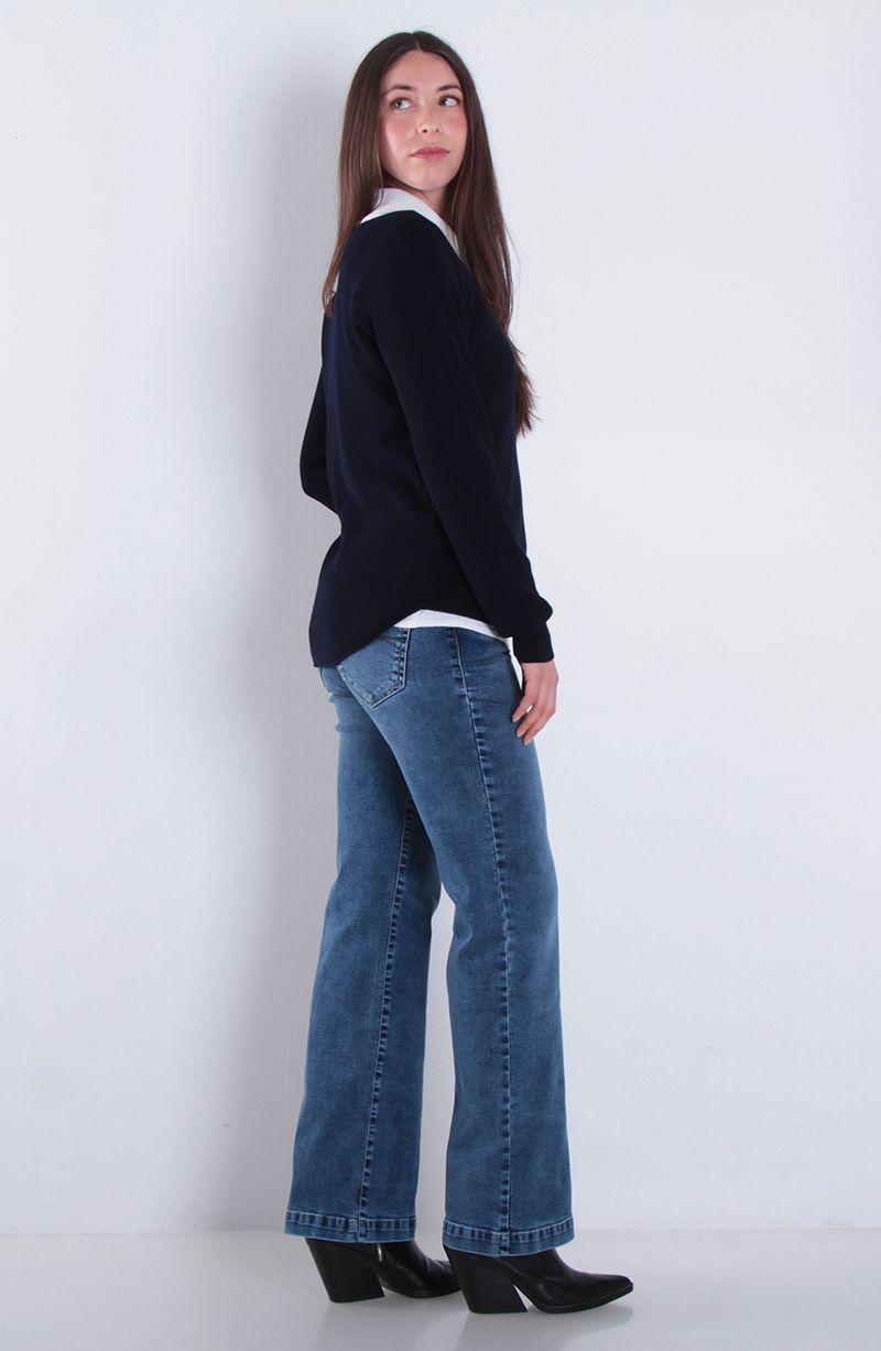 Sweater Manga Larga Escote Bote-5