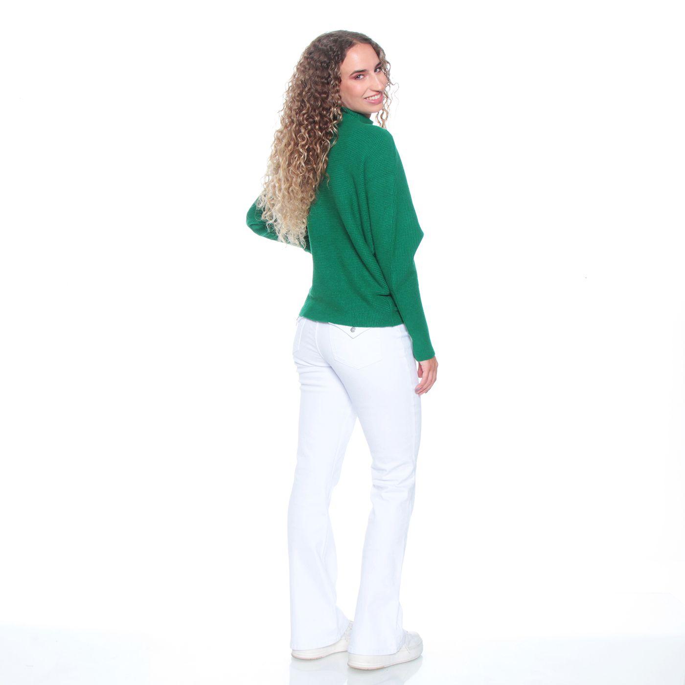Sweater Cuello Alto Manga Larga Solido-6