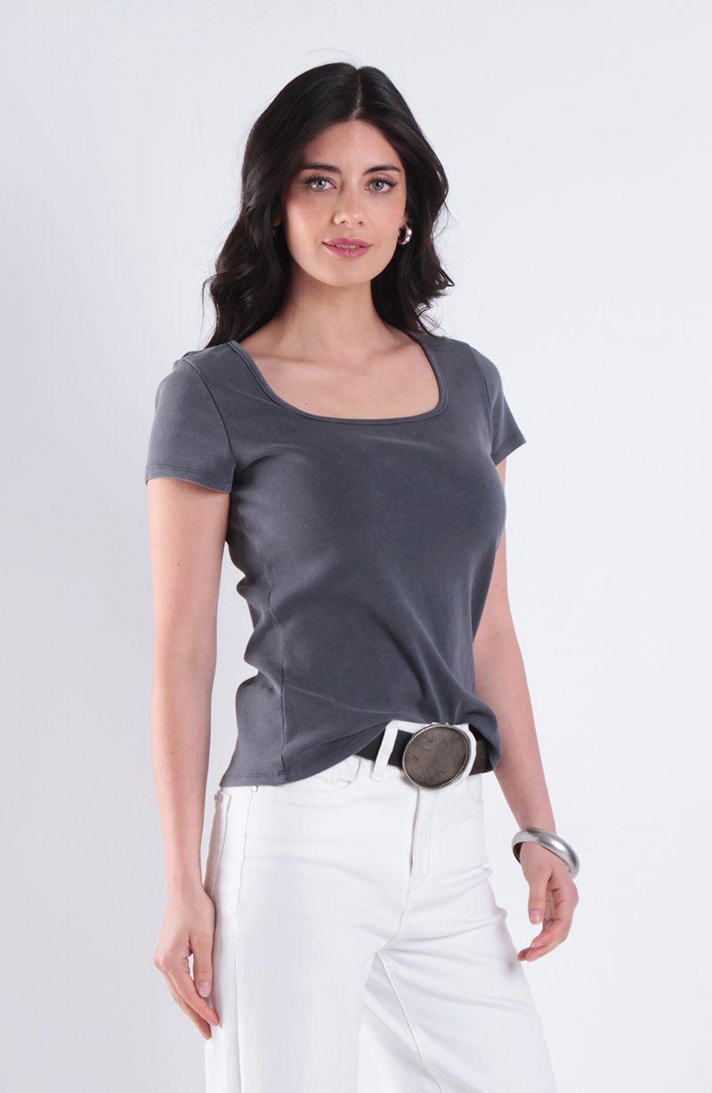 Polera Manga Corta Escote Cuadrado Acidwash-0