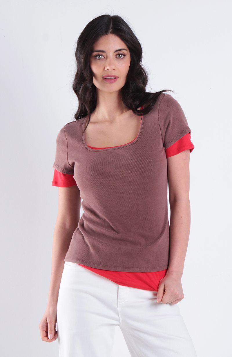 Polera Manga Corta Escote Cuadrado Acidwash-0