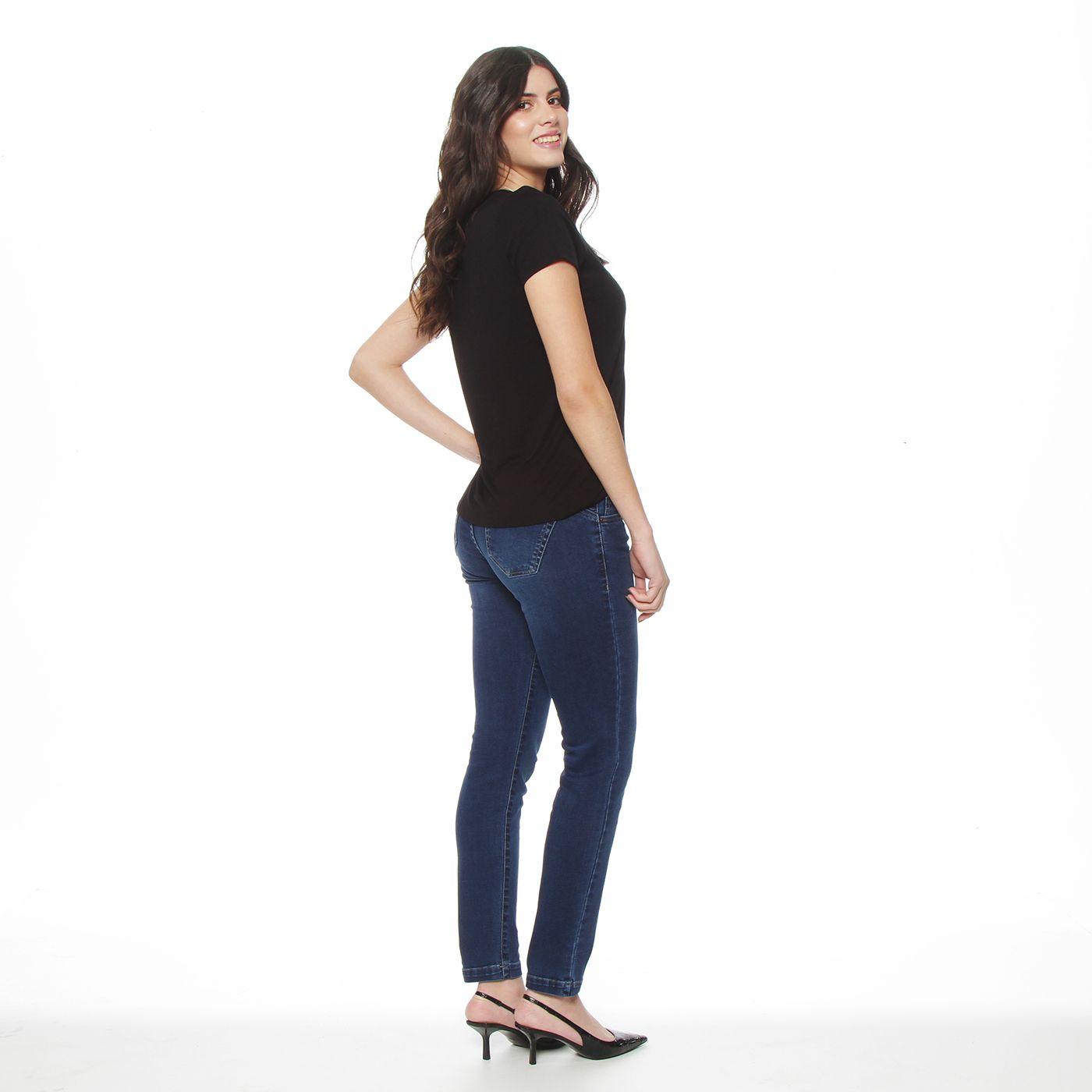 Polera Manga Corta Con   Estampado Escote Redondo-7