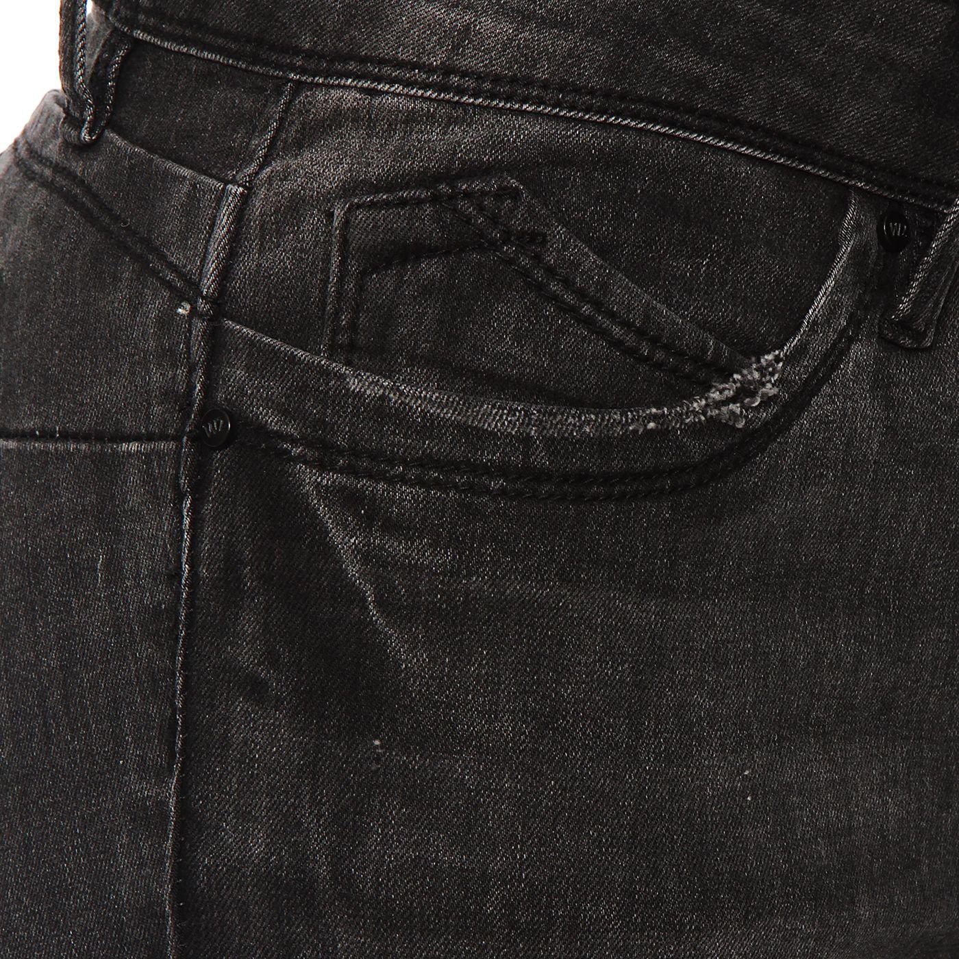 Jeans Recto Tiro Medio Pretina  Basica 1 Boton-8