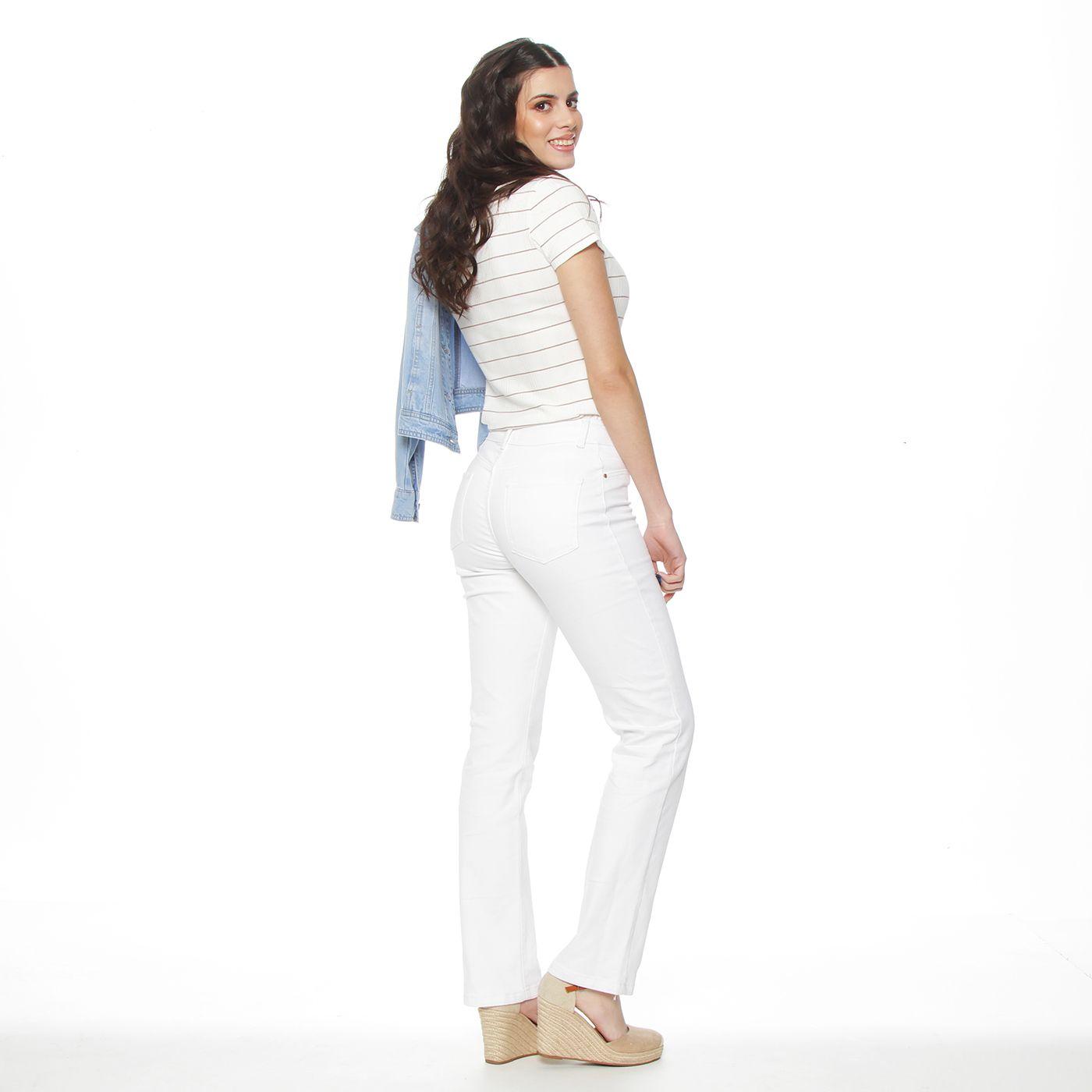 Jeans  Recto Tiro Alto  Pretina Basica 1 Boton-6