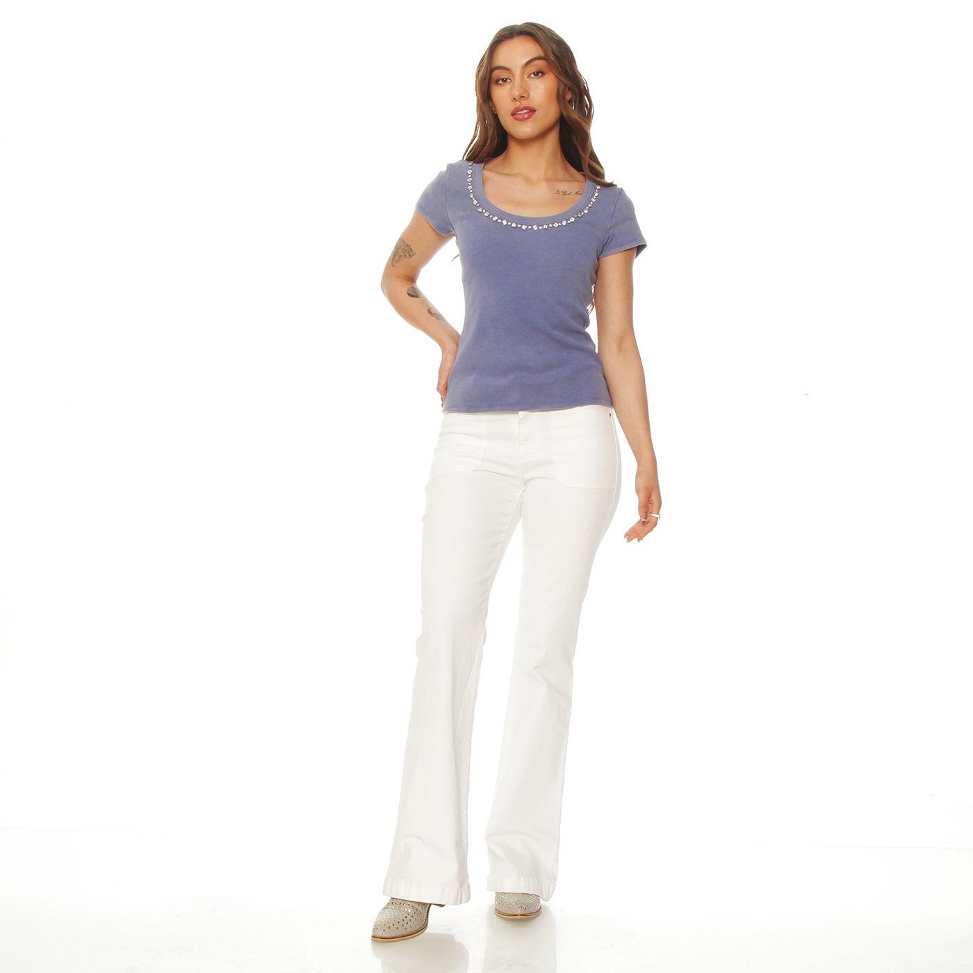 Polera Manga Corta Escote   Redondo-2