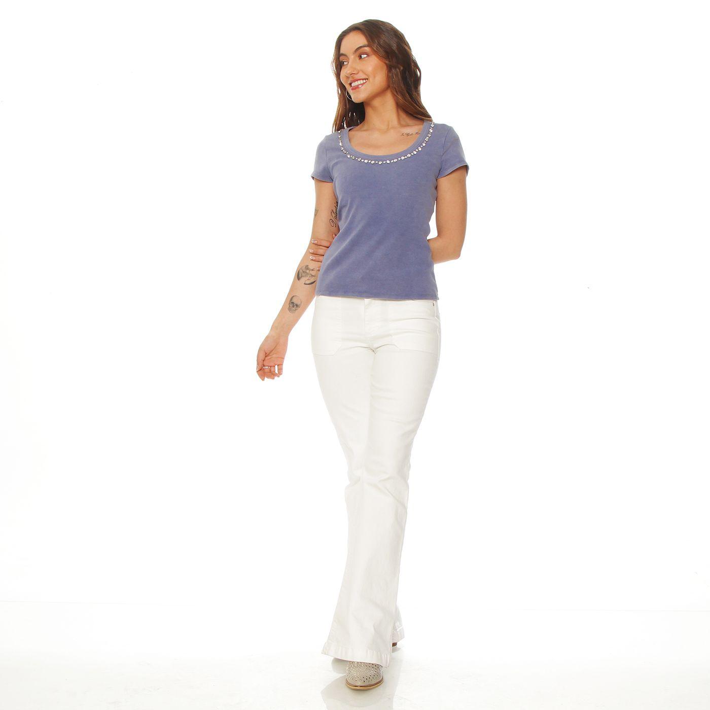 Polera Manga Corta Escote   Redondo-3