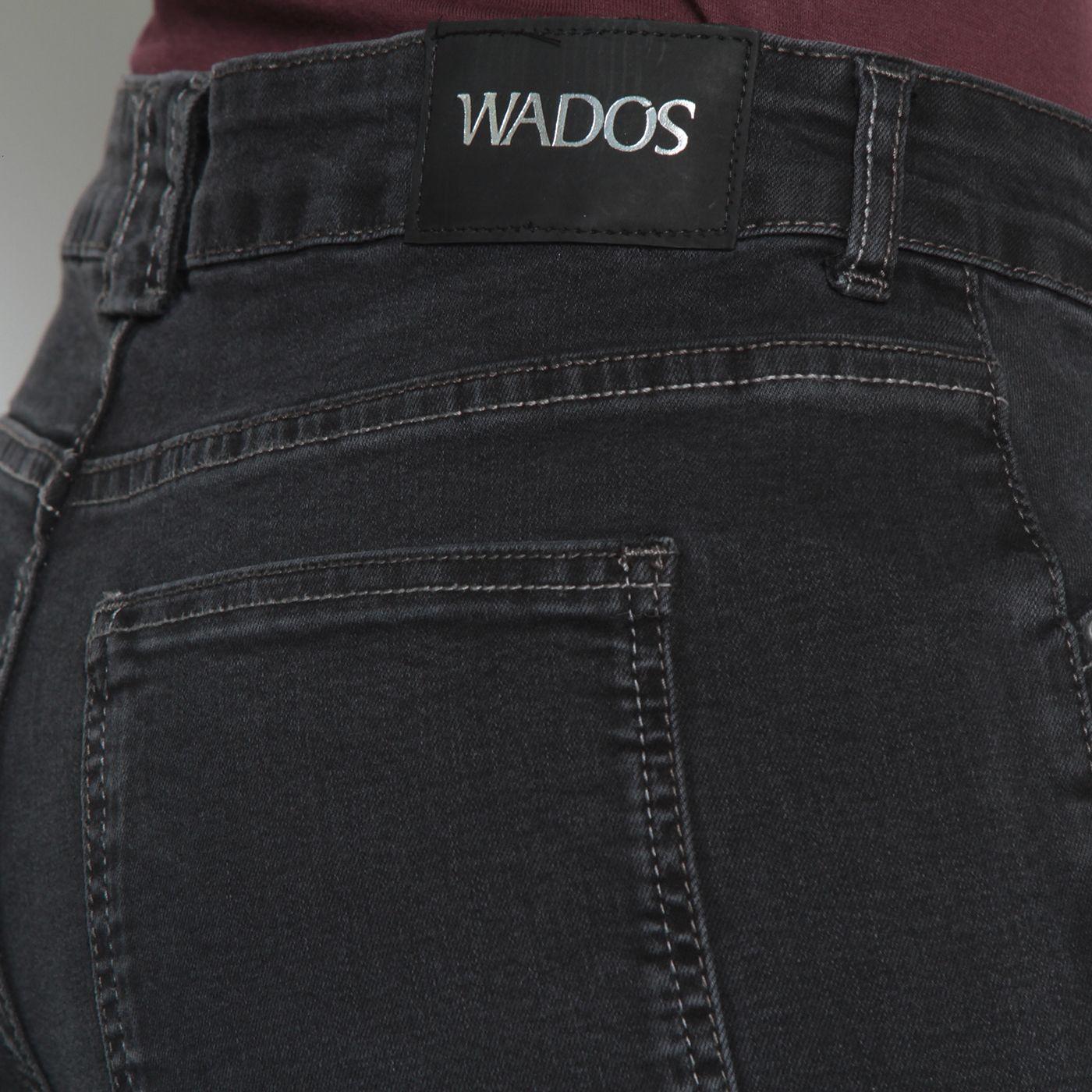 Jeans Wide Cargo Tiro Medio Pretina Basica   Un Boton-8