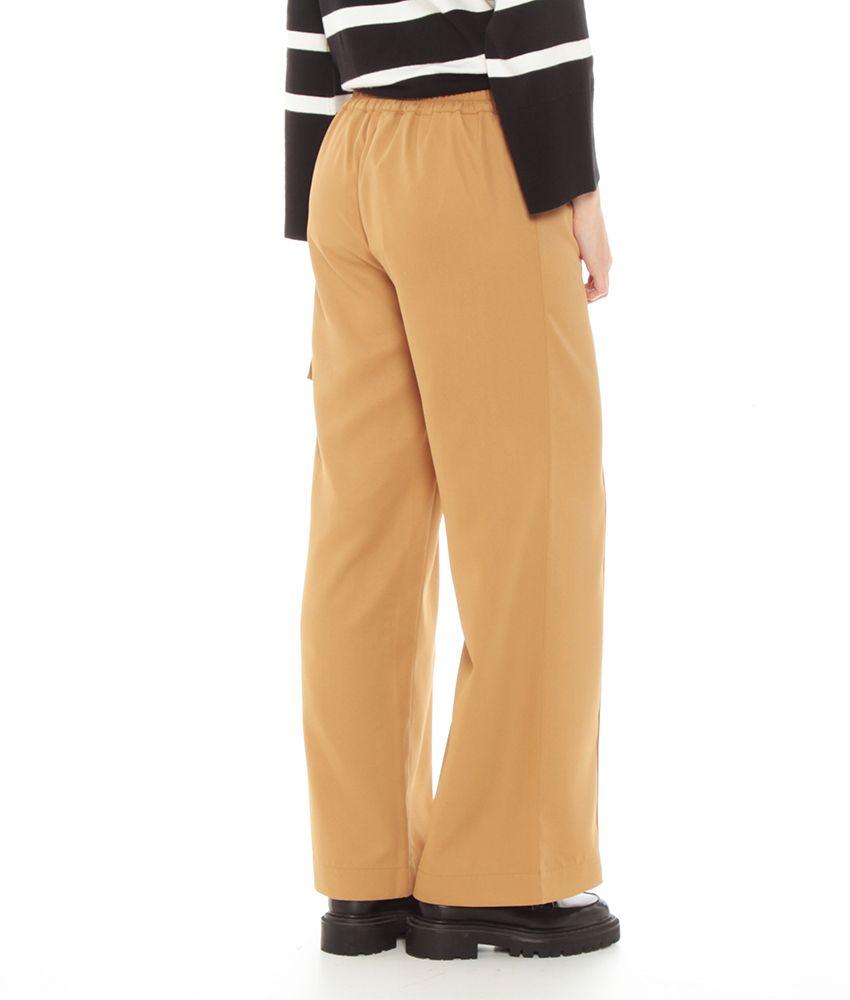 Pantalon  Con Bolsillo Cargo Solido-1