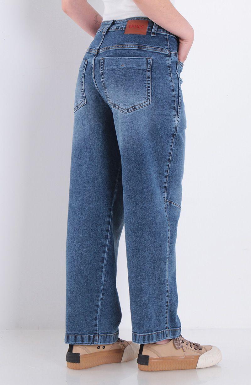 Jeans Balloon Tiro Alto Pretina Un Boton-1