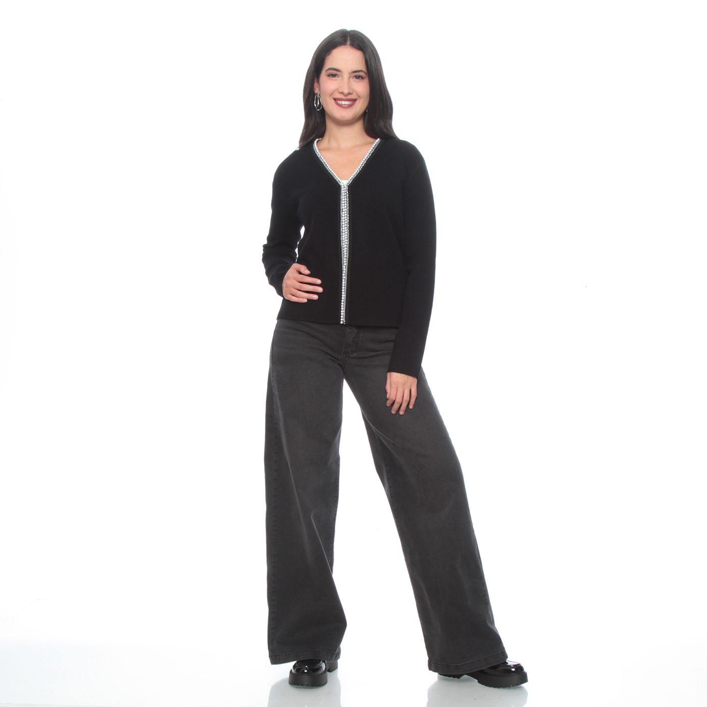 Chaleco Manga Larga Con Aplicacion En Delantero-3