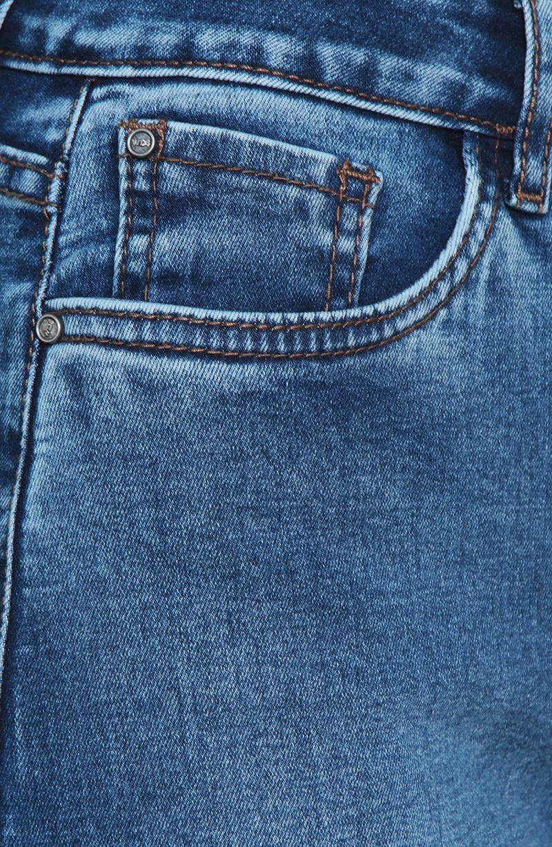 Jeans Basico Recto Tiro Alto Pretina  Un Boton-3