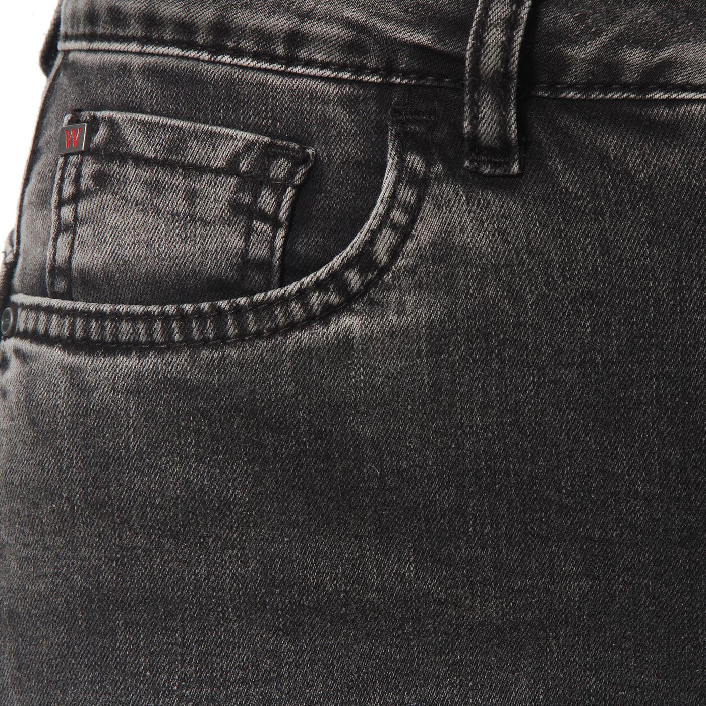 Jeans Flare Tiro Alto  Pretina Basica 1  Boton-7