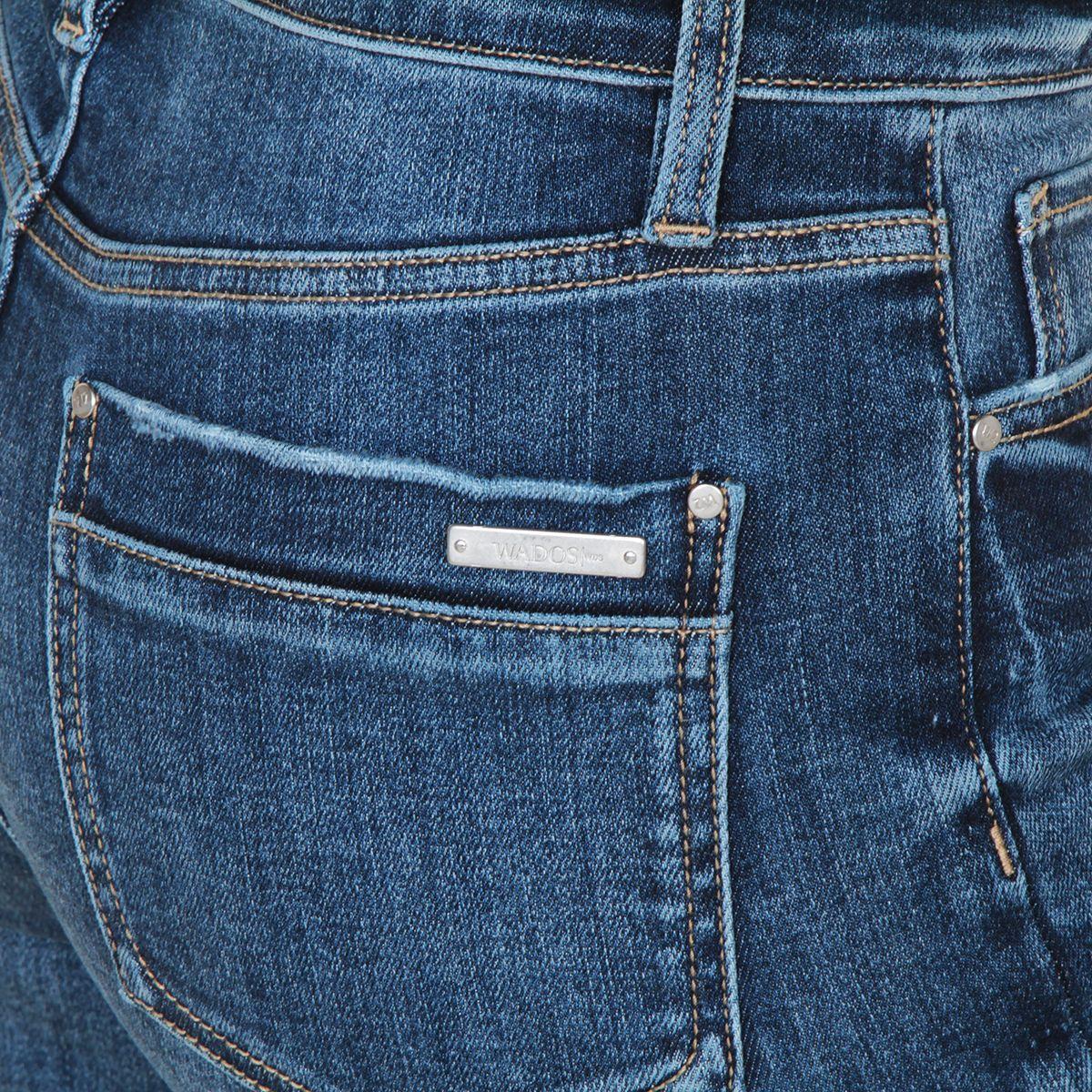 Jeans Tiro Alto Pretina Basica 1 Boton Recto-6