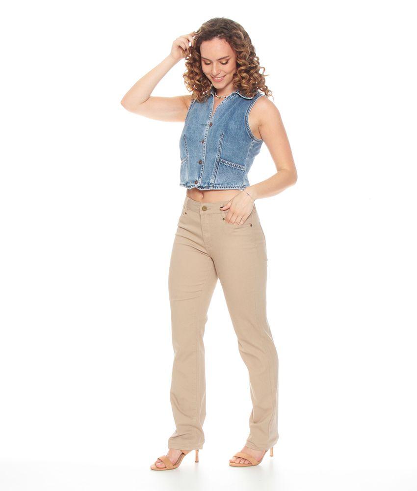 Pantalon  Recto Color  Pretina 1 Boton-4