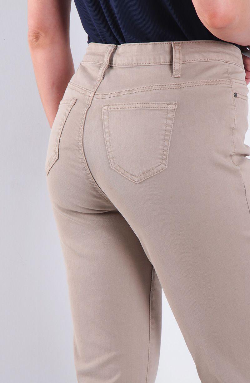 Pantalon Recto Roll Up Tiro Alto Pretina Basica 1 Boton-5