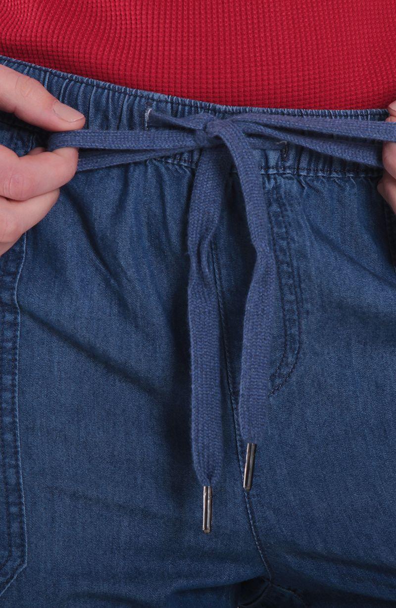 Pantalon Crop Tiro Alto Pretina Elasticada-3