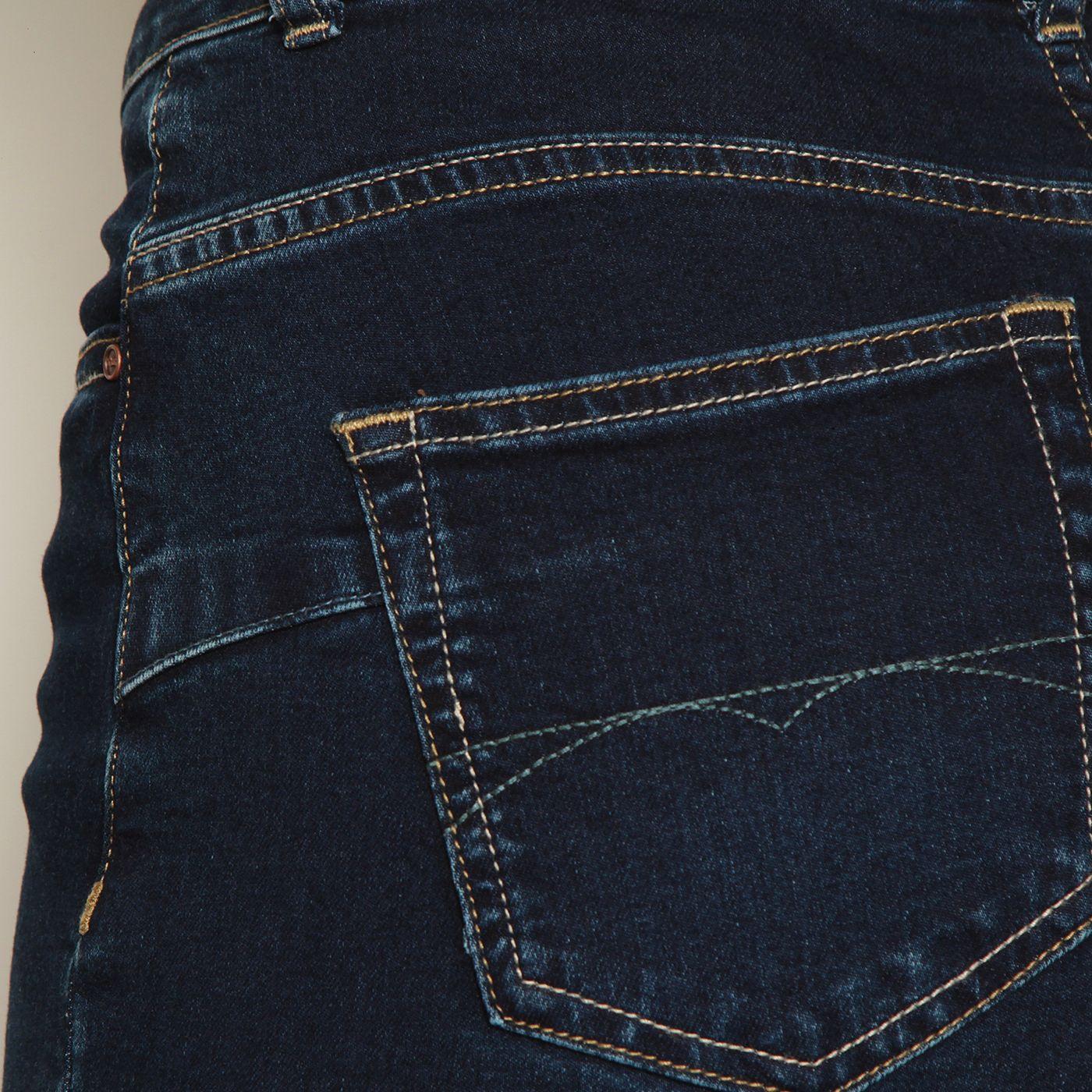 Jeans Wide Tiro   Alto Pretina Basico Un Boton-6