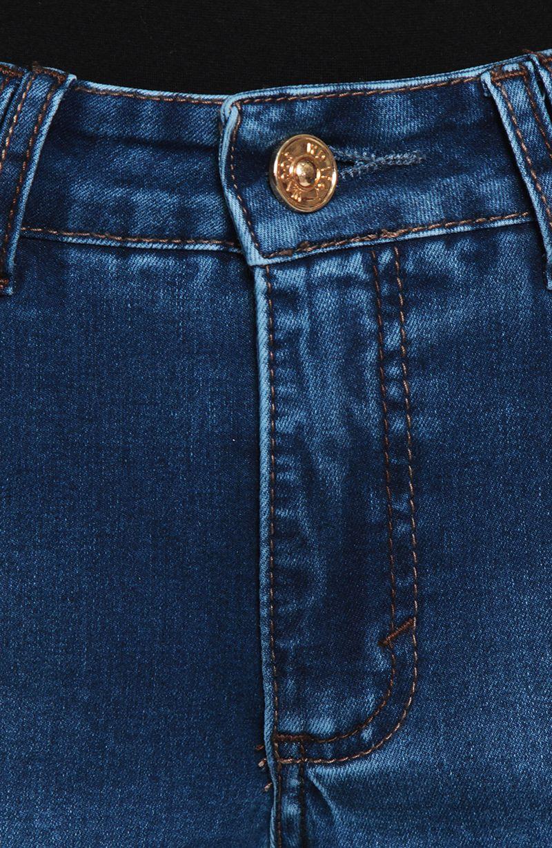 Jeans Wide Tiro   Alto Pretina Basico Un Boton-2