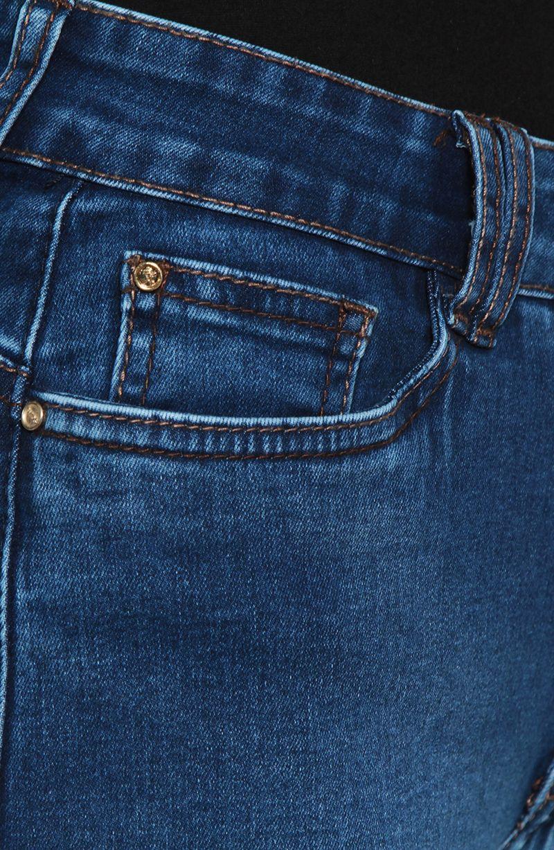 Jeans Wide Tiro   Alto Pretina Basico Un Boton-3