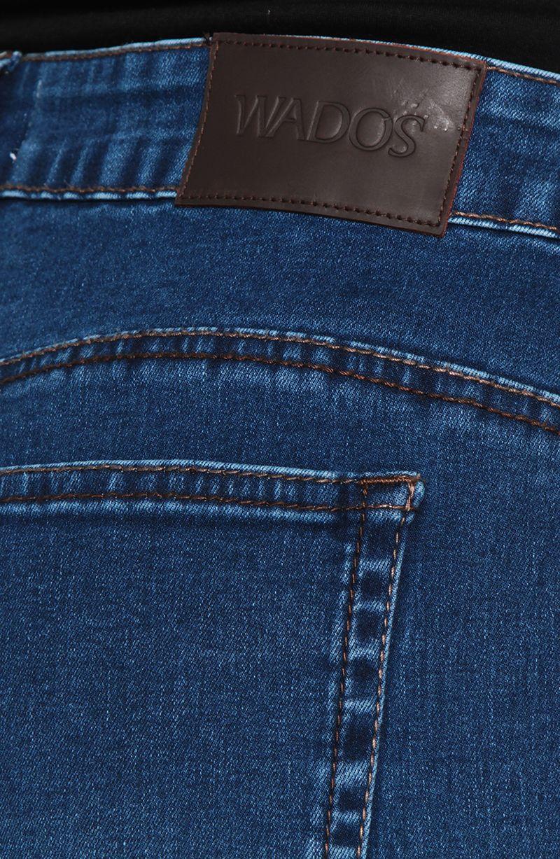 Jeans Wide Tiro   Alto Pretina Basico Un Boton-4