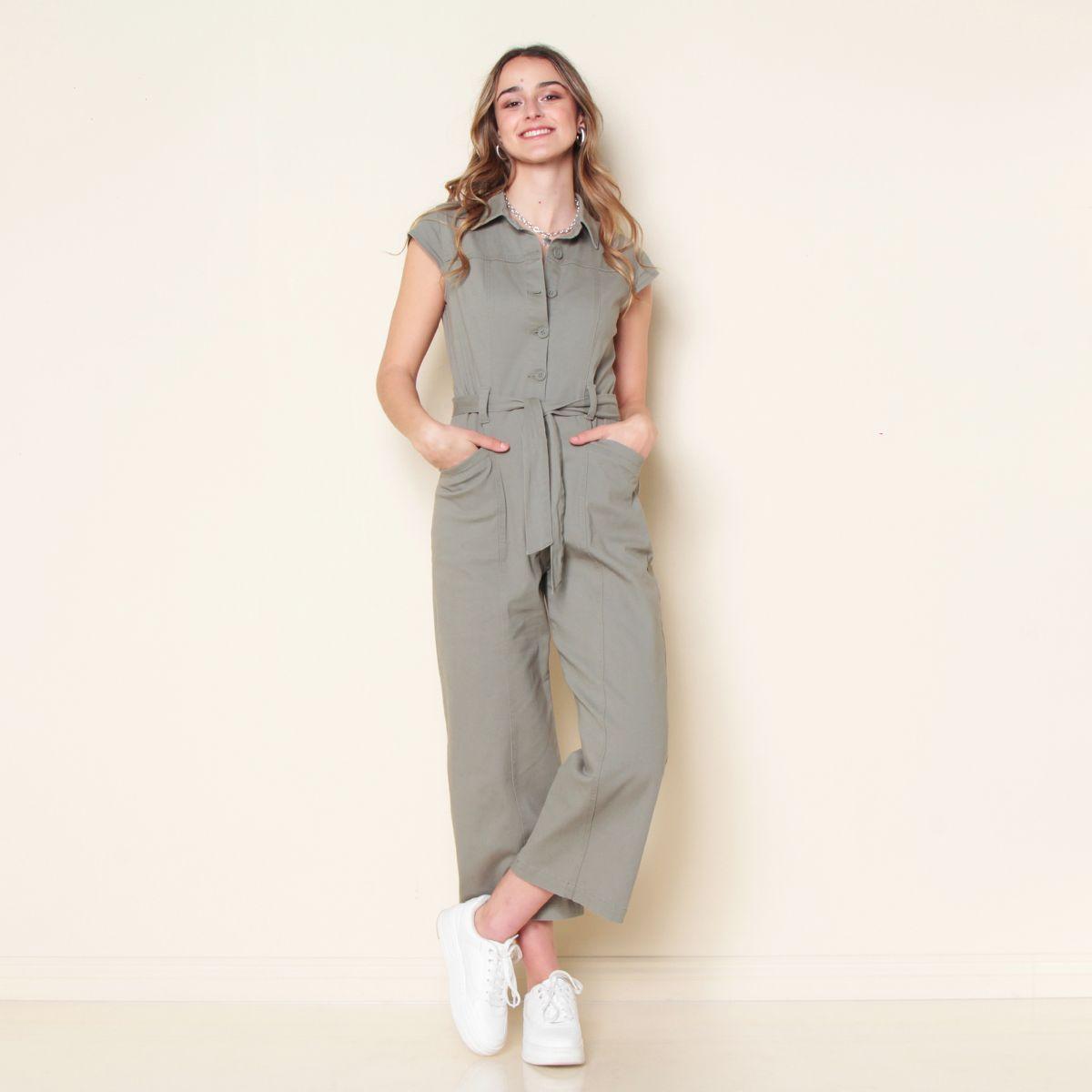 Enterito Manga Corta Twill-0