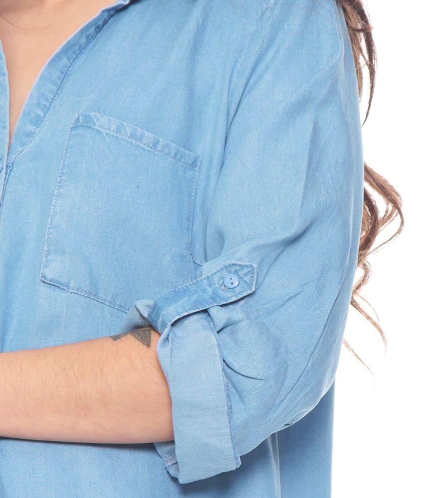 Blusa Manga Larga Ajustable  Abotonada-3