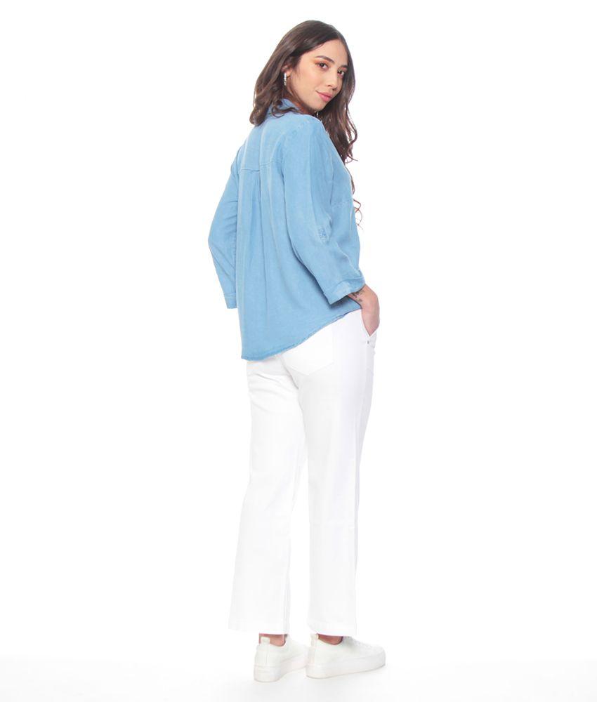 Blusa Manga Larga Ajustable  Abotonada-5