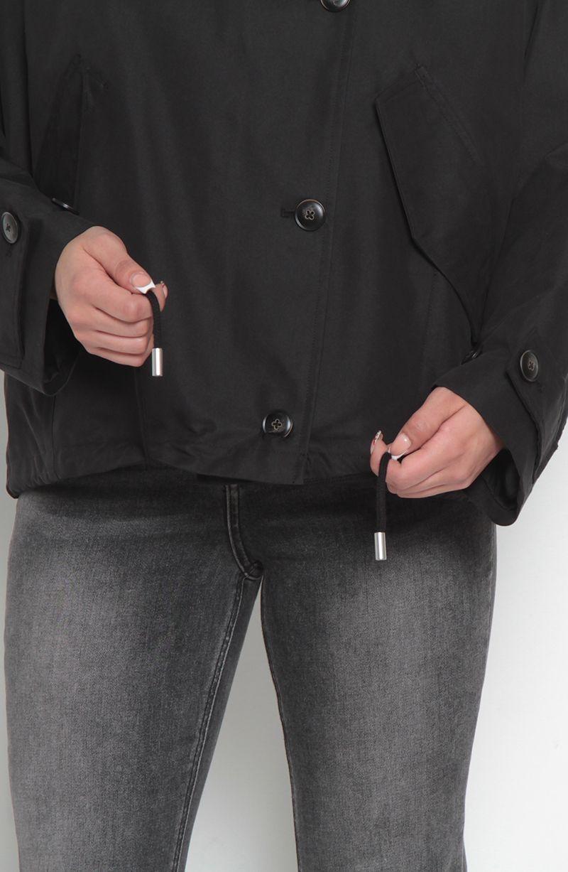 Chaqueta Manga   Larga Cruzada  Con Bolsillos-4