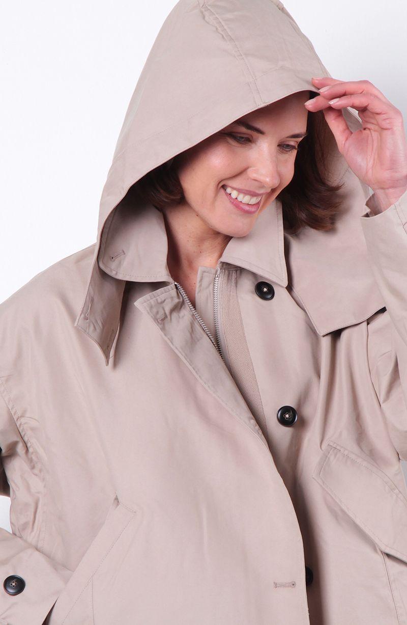 Chaqueta Manga   Larga Cruzada  Con Bolsillos-3