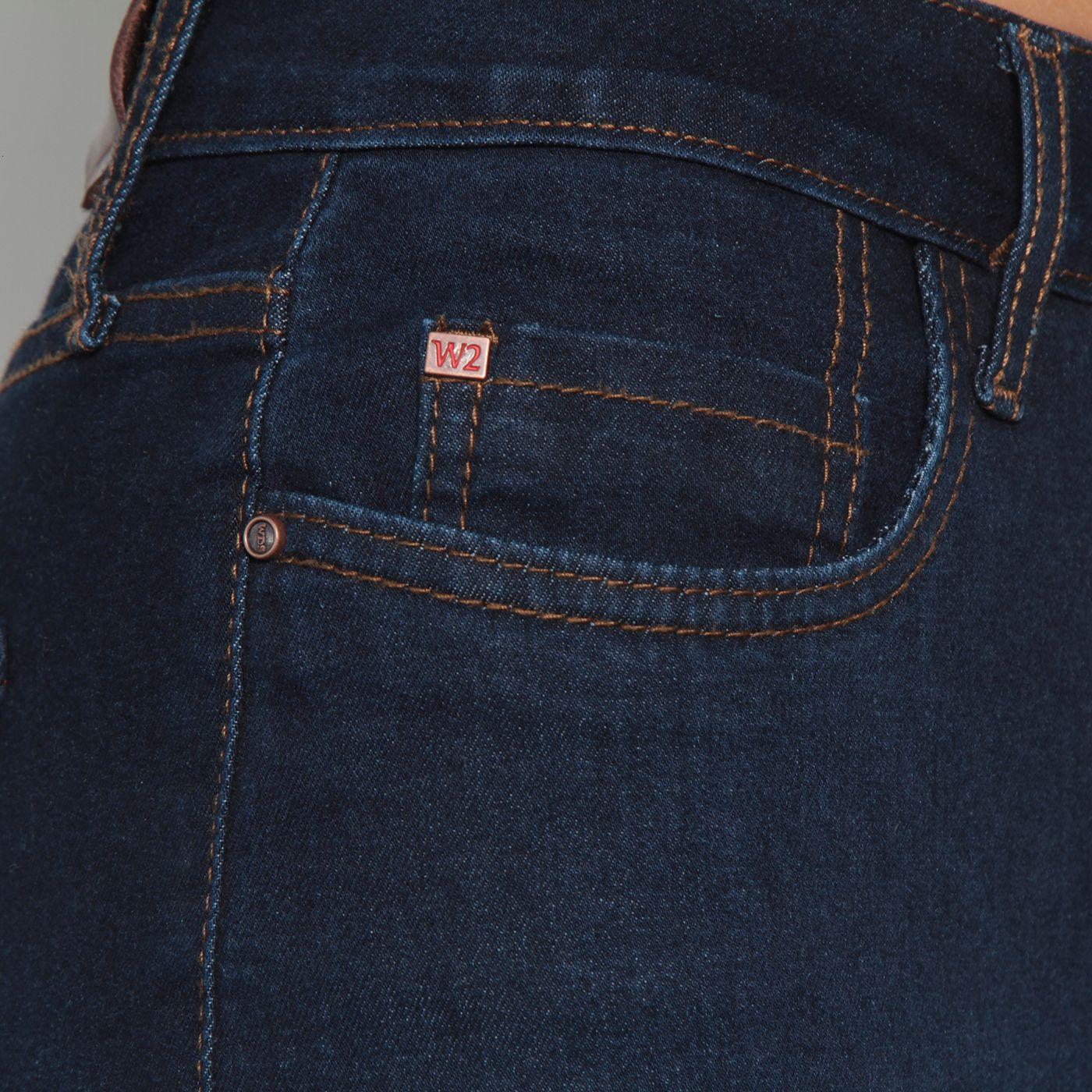 Jeans Basico Recto   Tiro Medio Pretina Un Boton-3