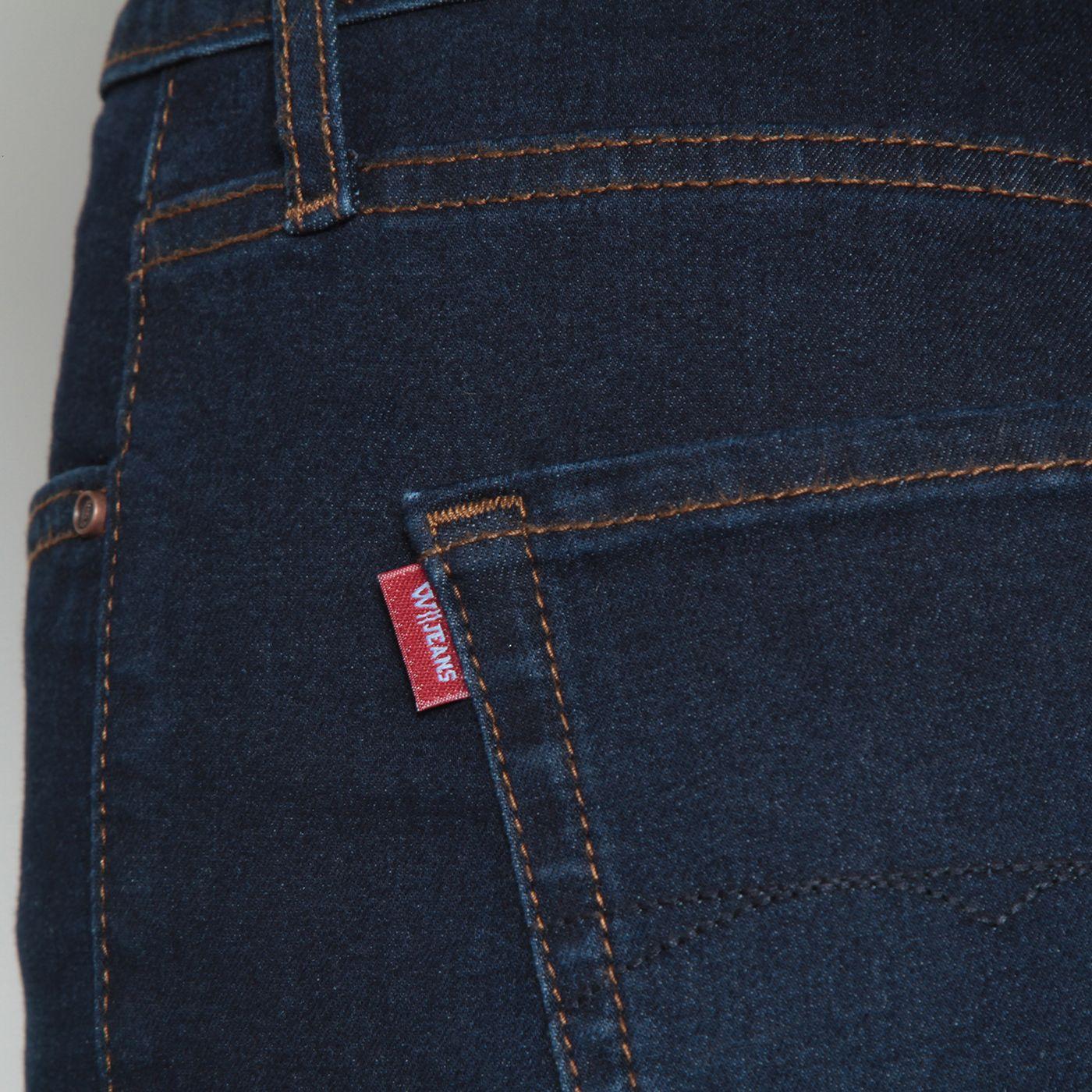 Jeans Basico Recto   Tiro Medio Pretina Un Boton-5