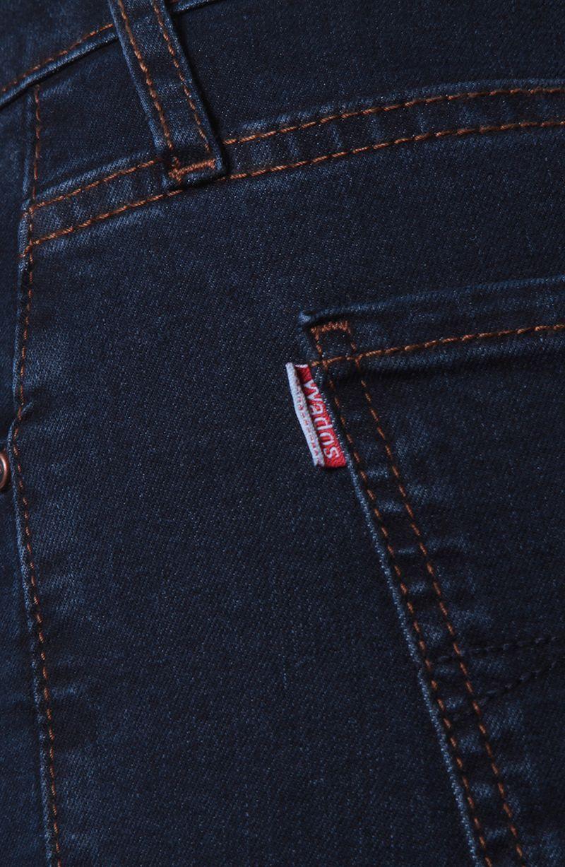 Jeans Basico Recto   Tiro Medio Pretina Un Boton-5