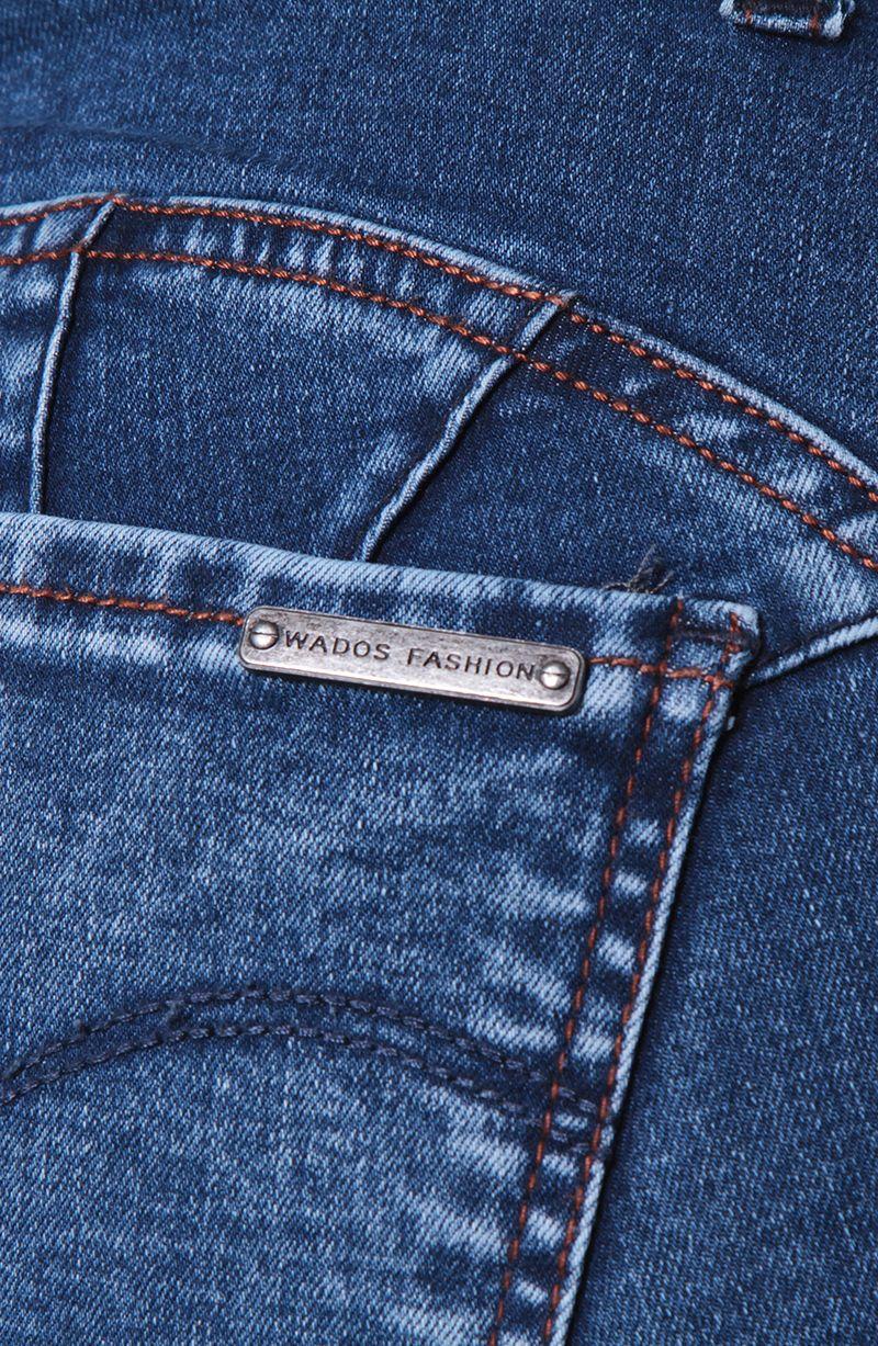 Jeans Push Up Recto Tiro Medio Pretina Basica Un Boton-4