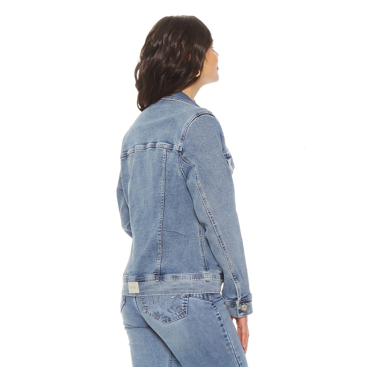 Chaqueta Clasica Denim Bordado-7